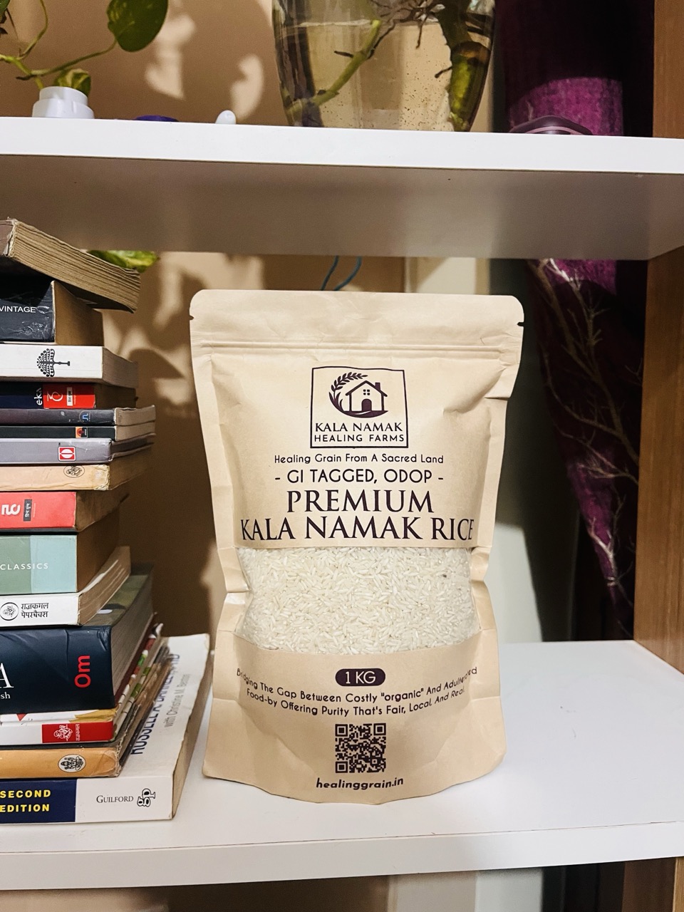 Buy Kala Namak Rice Online – 1 kg GI tagged heritage rice from Siddharthnagar